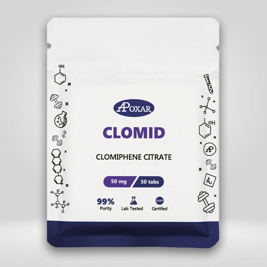 Clomid - Clomiphene (Anti-estrogen, PCT) 50mg/50tabs - Apoxar 1 buy-clomid-pct-online-in-canada